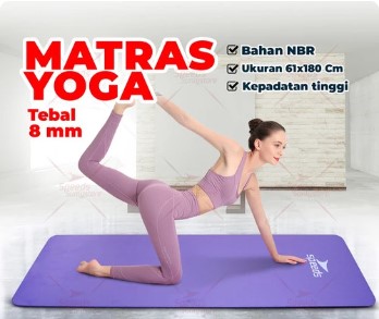 SPEEDS Matras Yoga NBR Yoga Mat Alas Olahraga Yoga Senam Lantai Murah