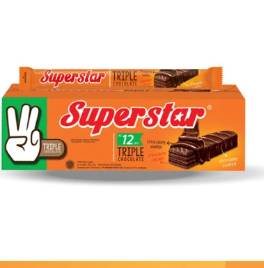 Superstar Triple Chocolate Box 12 Pcs 216 Gr