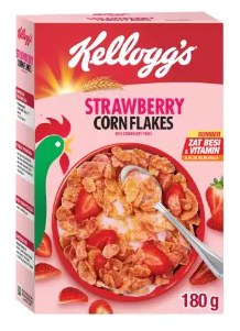 Kelloggs Strawberry Corn Flakes Sereal