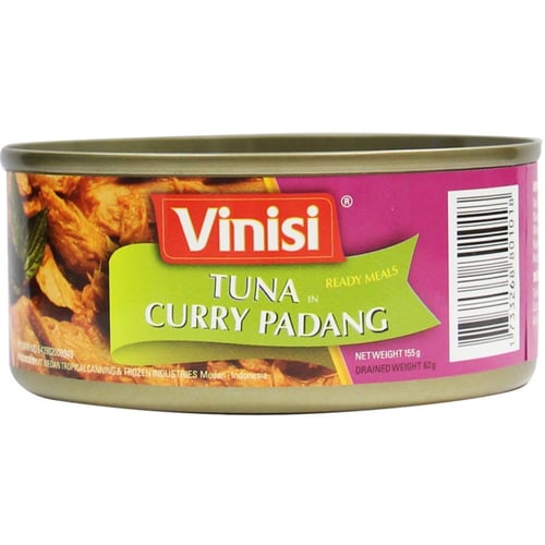 Vinisi Tuna Gulai Padang 155 Gr / Ikan Tuna / Tuna Kaleng