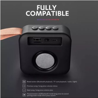 Speaker Bluetooth Wireless T5 Mini wofer - Musik Box Super Full BASS - Kualitas Premium/warna random