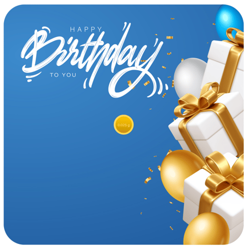 Logam Mulia 0.025 Happy Birthday