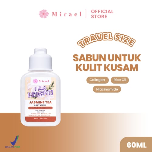 Mirael (Travel Size) Bright Jasmine Tea Body Wash 60ML