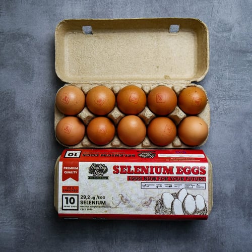 Healthy Barn Telur Ayam Organik Selenium + Rendah Kolesterol 30 pcs