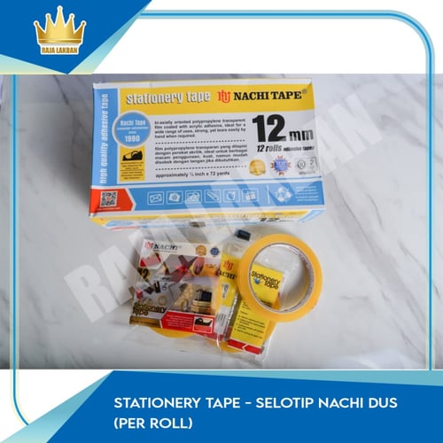 Stationery Tape / Selotip Nachi Dus (Per Roll) 12mm