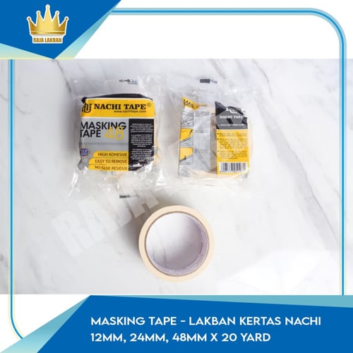 Masking Tape / Lakban Kertas Nachi 24mm x 20 Yard