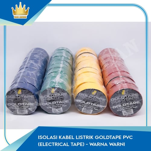 Isolasi Kabel Listrik GOLDTAPE PVC (Electrical Tape) - Warna Warni