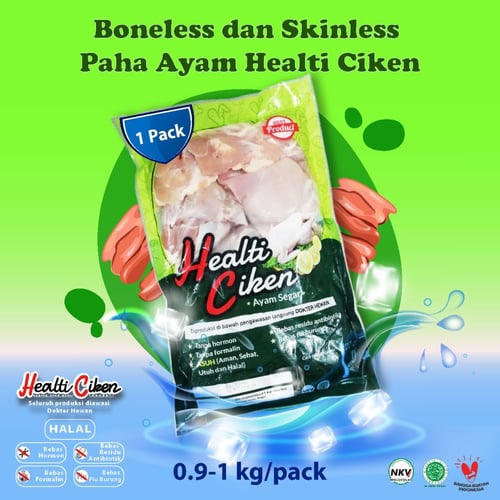Healti Ciken Boneless / Fillet Paha Ayam Sehat  + Probiotik 0.9 - 1 kg