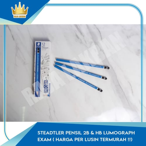 Steadtler Pensil 2B & HB Lumograph Exam ( Harga Per Lusin TERMURAH ) - 2B