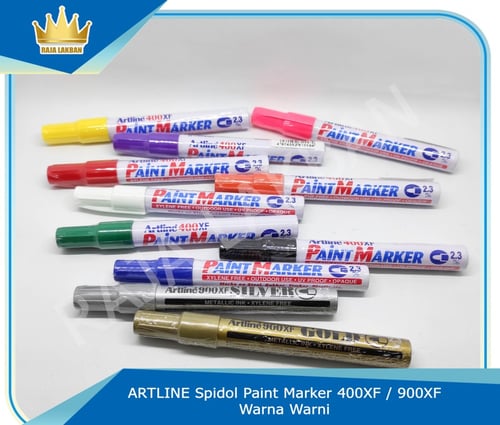 ARTLINE Spidol Paint Marker 2.3 mm 400 XF / 900 XF Warna Warni - Hitam