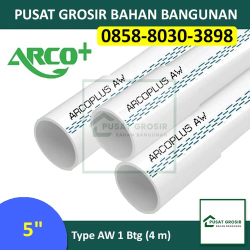 Pipa PVC 5 Inch AW Arcoplus Pipa Wavin 5 Inch AW Per Btg (4m)