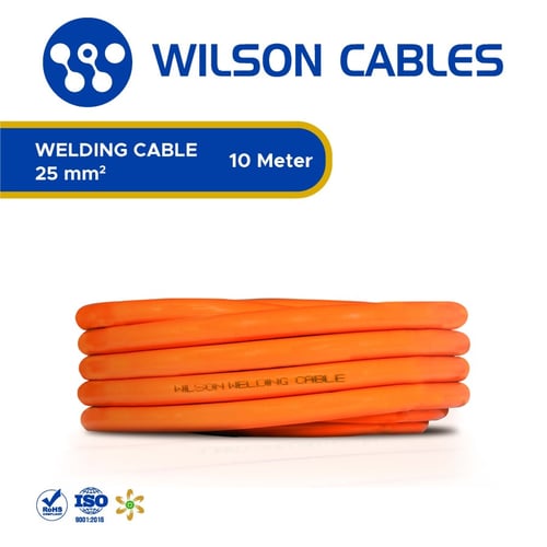 Kabel Las 25 mm2 10 Meter Oren - Kabel Welding Wilson Cables