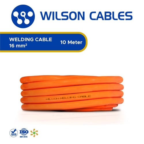 Kabel Las 16 mm2 10 Meter Oren - Kabel Welding Wilson Cables
