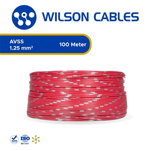 Wilson Cables - Kabel Otomotif AVSS 1.25 mm2 100 meter - Kuning