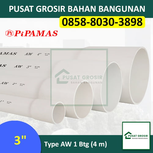 Harga Pipa Pvc 3 Inch Aw Per Batang