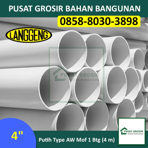 Harga Pipa Pvc 4 Inch Aw Per Batang