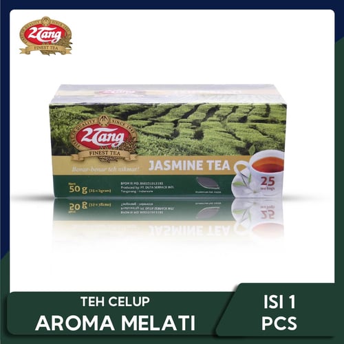 2Tang Jasmine Tea Reguler 50gr (1 box 25 kantong/ 2 gr)
