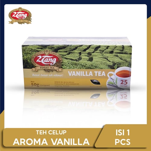 2Tang Vanilla Tea 50gr (1 box 25 kantong/ 2gr)