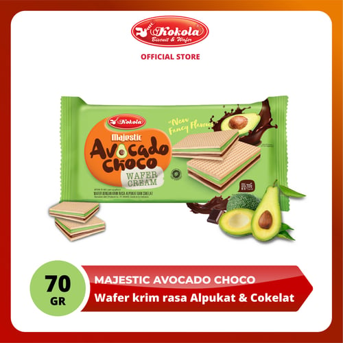 Kokola Majestic Avocado Choco Wafer 70gr