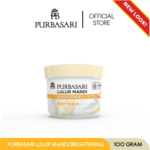 Purbasari Lulur Mandi Brightening + Vitamin E 100g