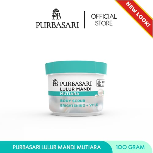 Purbasari Lulur Mandi Mutiara + Brightening + Vitamin E 100g