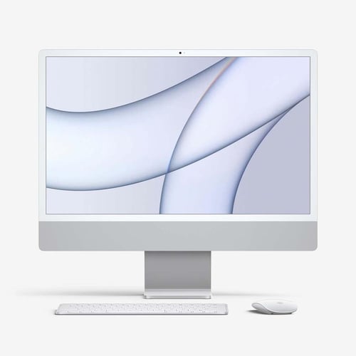 APPLE MGTF3ID/A iMac 24 Retina 4.5K display Apple M1 8core CPU and 7-core GPU/8GB/256GB SSD - Silver