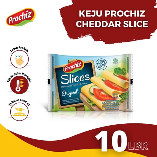 Keju PROCHIZ Slice Cheddar 10s