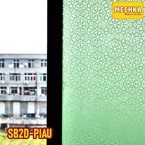 (SB2D-PIAU) Glass Sheets Sticker Kaca Motif Sandblast 2D Patterned