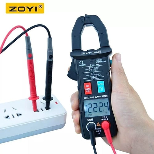 Zoyi ZT-QB9 Auto Range Clamp Meter Tang Ampere AC Dan DC Current 600A