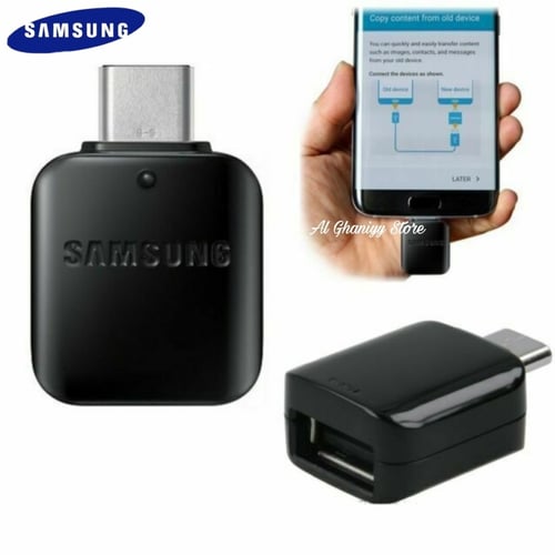 OTG Samsung Galaxy M10 M11 M21 MRO M30s M31 M51 USB C ORIGINAL- Hitam
