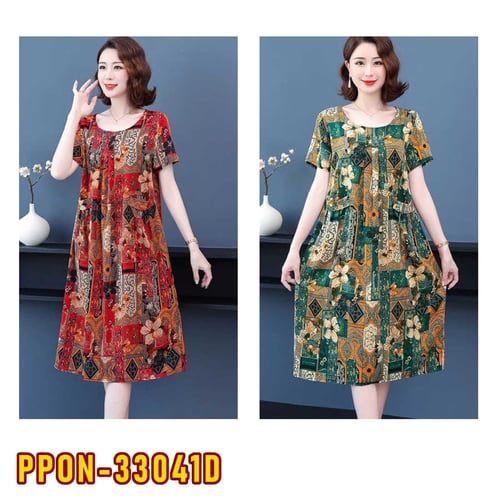PPON-33041D Dress Wanita / Pakaian / Terusan / Gaun Perempuan / Cewe / Cewek