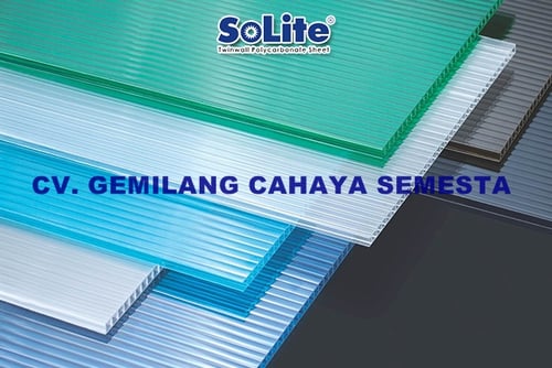 Atap Polycarbonate / Twin Wall / Solite 4 mm