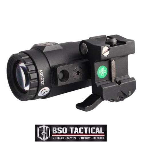 Holosight Red Dot Scope MRO HD 2X Magnifier Set Airsoft Scope Metal - Black