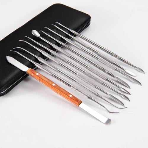 1 Set Dental Wax Carving Tool Stainless Steel Sculpture Instrument