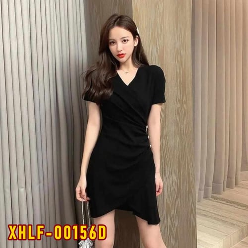 XHLF-00156D Dress Wanita / Pakaian / Terusan / Gaun Perempuan / Cewe / Cewek