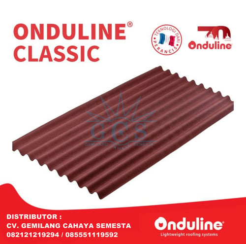 Onduline Red Classic - Atap Bitumen (200cmx95cmx3mm)