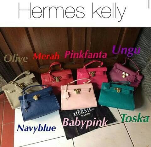 Tas Wanita Hermes Kelly Import Leather