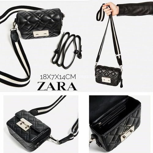 Tas Zara Double Look Quilted Leather Original