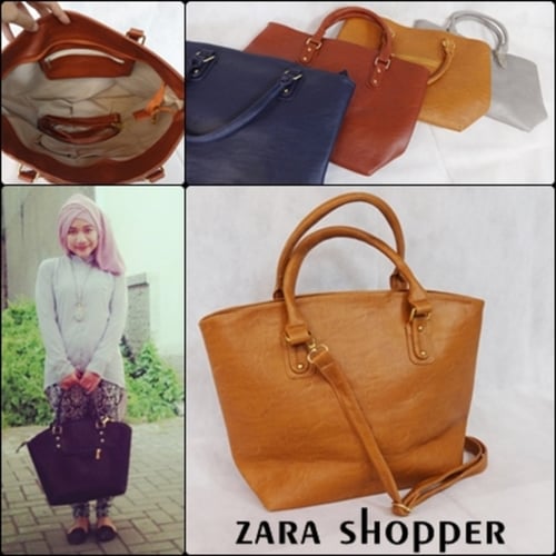 Zara Shopper Bag Kulit Impor