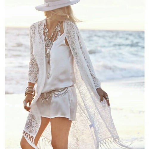 Cardigan lace pantai / pelindung matahari / cover baju renang bikini