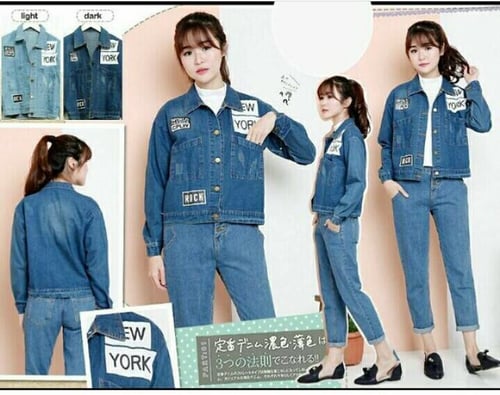 Jaket jeans Patch New York