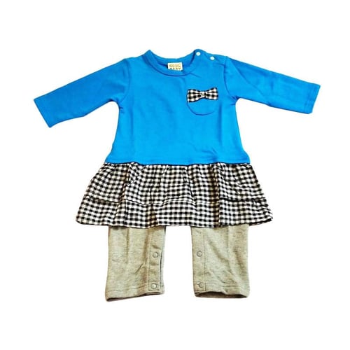Cool Baby Romper Palid Bow - Blue
