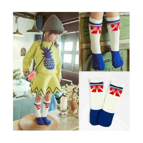 Yan Yu Yan Middle Sock Sailor Kaos Kaki Anak
