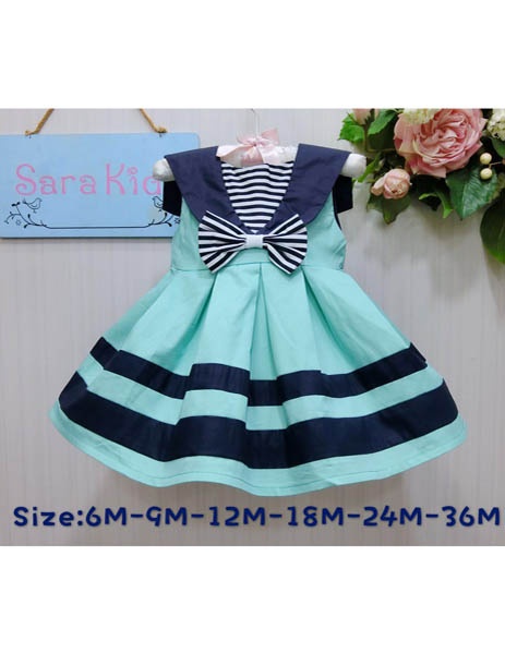 Sara Kids Dress - Tosca Green