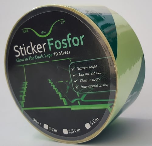 Sticker Fosfor safety glow in the dark GID original