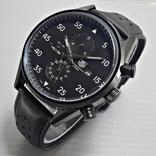 TAG HEUER Jam tangan Space Leather Full Black
