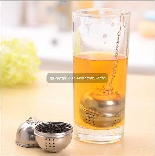 Mokhamano Stainless Steel Tea Ball Filter Infuser Saringan Teh Bola