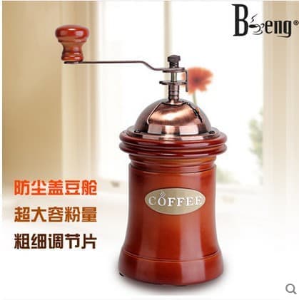 Boeng Manual Hand Coffee Grinder Wood Gilingan Kopi Kubah Kayu