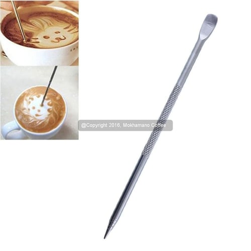 Pena Kopi/ Latte Pen/ Coffee Cappuccino Latte Art Pen Stainless Steel