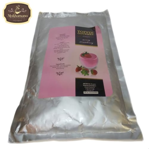 Toffin Frappe Powder Merry Strawberry Cafe Commercial Pack 800gr